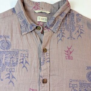 Men's Te Aito Multicolor Patterned Shirt size L